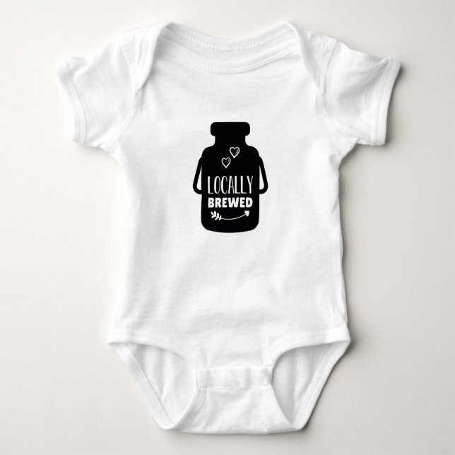 Locally Brewed Cute Baby Bodysuit (Front)