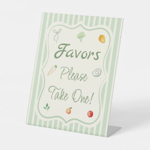 Locally Ground Baby Shower Party Favour Pedestal Sign