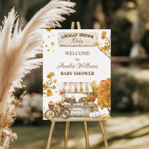 Locally Grown Baby Autumn Farmers Market Welcome