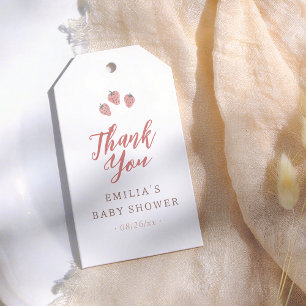 Locally Grown Baby Berries Baby Shower Thank You Gift Tags