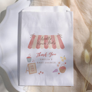 Locally Grown Baby Cute Baby Shower Thank You Favour Bags