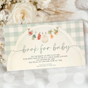 Locally Grown Baby Farmers Market Baby Shower Enclosure Card