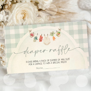 Locally Grown Baby Farmers Market Baby Shower Enclosure Card