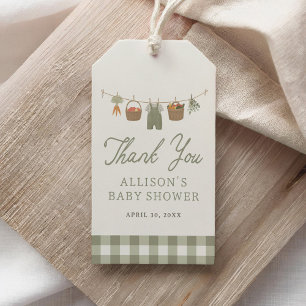Locally Grown Baby Farmers Market Baby Shower Gift Tags