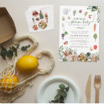 Locally Grown Baby | Farmer's Market Baby Shower Invitation<br><div class="desc">Summer comes with pool parties, festivals, and (the best part), farmers markets! Everyone wants ‘locally grown’ and ‘farm raised’ these days, right? This farmer's market baby shower invitation makes a fun party theme with fresh veggies, fruits and all things garden. Add your custom wording to this design by using the...</div>