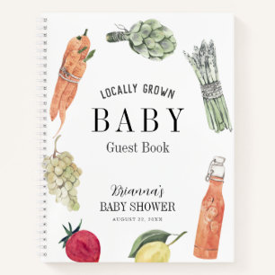 Locally Grown Baby Farmers Market Guest Book