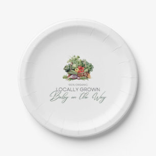 Locally Grown Baby Paper Plate