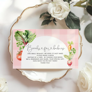Locally grown baby pink books for babies enclosure card