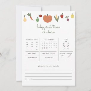 Locally Grown Baby Predictions Advice Game