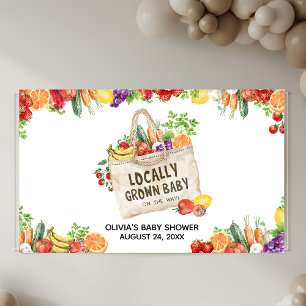 Locally Grown Baby Shower Banner