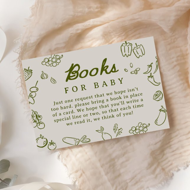 Locally Grown Baby Shower Books for Baby Enclosure Card (Creator Uploaded)