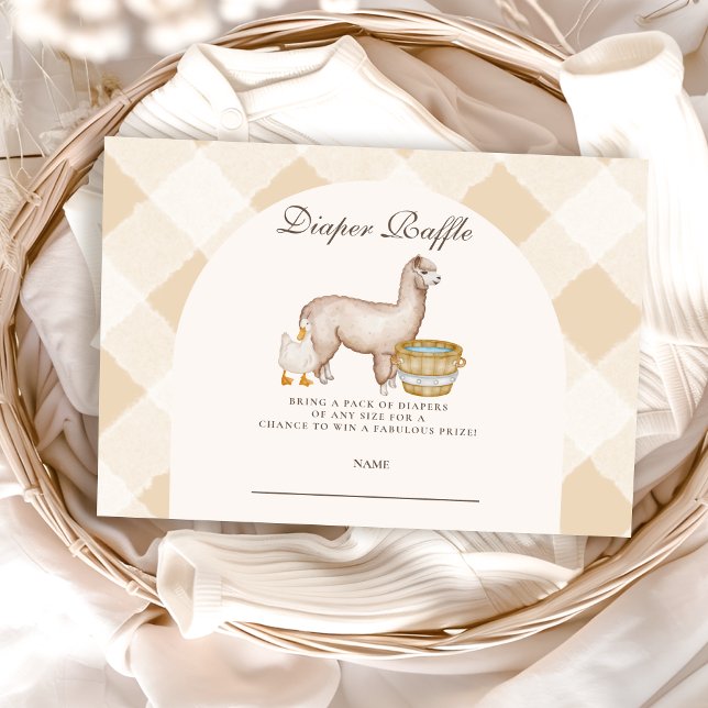 Locally Grown  Baby Shower Diapper Raffle Enclosure Card (Creator Uploaded)