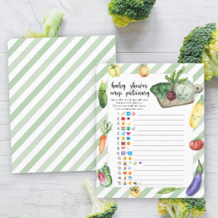 Locally grown baby shower emoji pictionary game