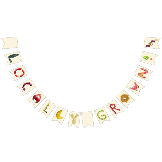 Locally Grown Baby Shower - Farmer's Market  Bunting (All)