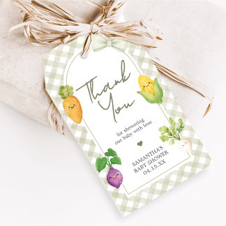 Locally Grown Baby Shower Favor Tags