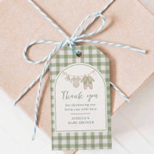 Locally Grown Baby Shower Favour Tag
