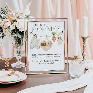 Locally Grown Baby Shower How Many Candies Game Poster