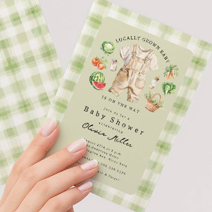 Locally Grown Baby Shower Invitation