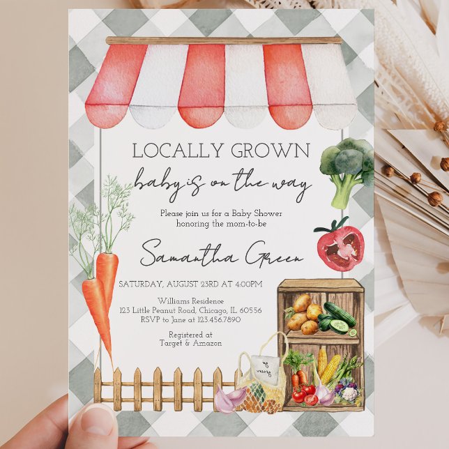 Locally Grown Baby Shower Invitation (Creator Uploaded)