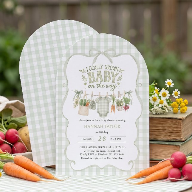 Locally Grown Baby Shower Invitation (Creator Uploaded)