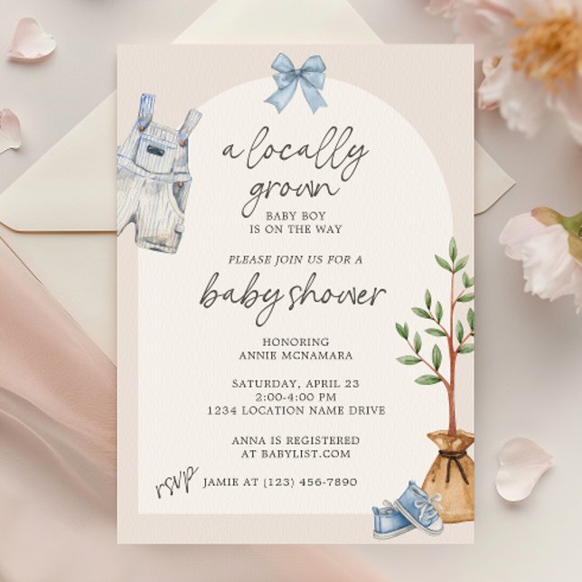Locally Grown Baby Shower Invitation (Creator Uploaded)