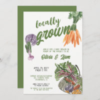 Locally Grown Baby Shower Invitation