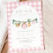 Locally Grown Baby Shower Invitation, Farmers Pink