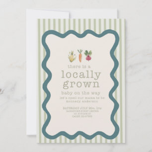 Locally Grown Baby Shower Invite