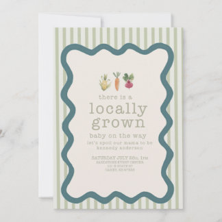 Locally Grown Baby Shower Invite 