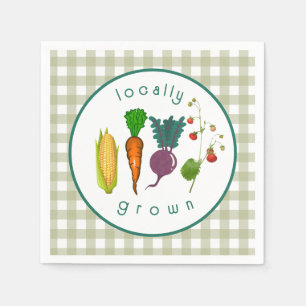 Locally Grown Baby Shower Napkin