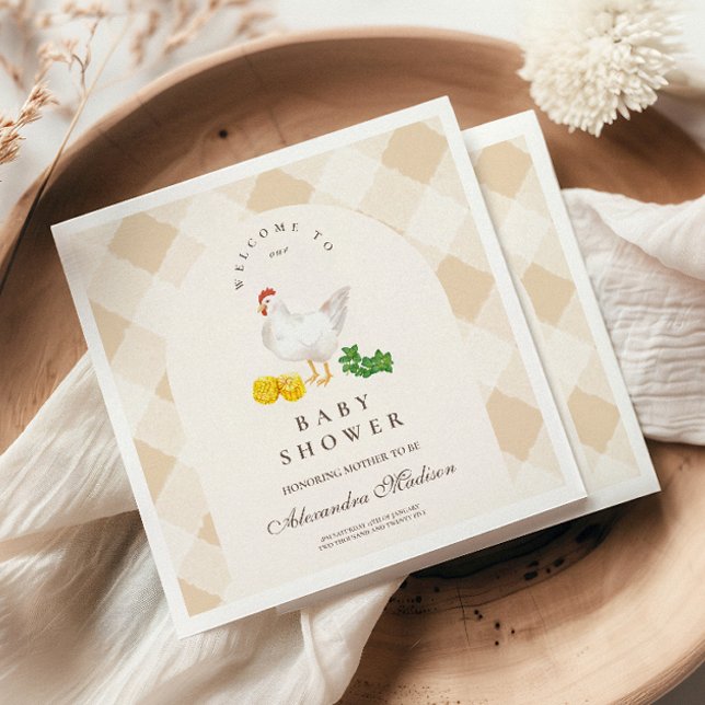 Locally Grown  Baby Shower Napkin (Creator Uploaded)