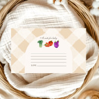 Locally Grown Baby Shower Note for Baby