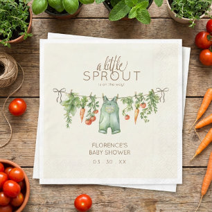 Locally Grown Baby Shower Party Napkin