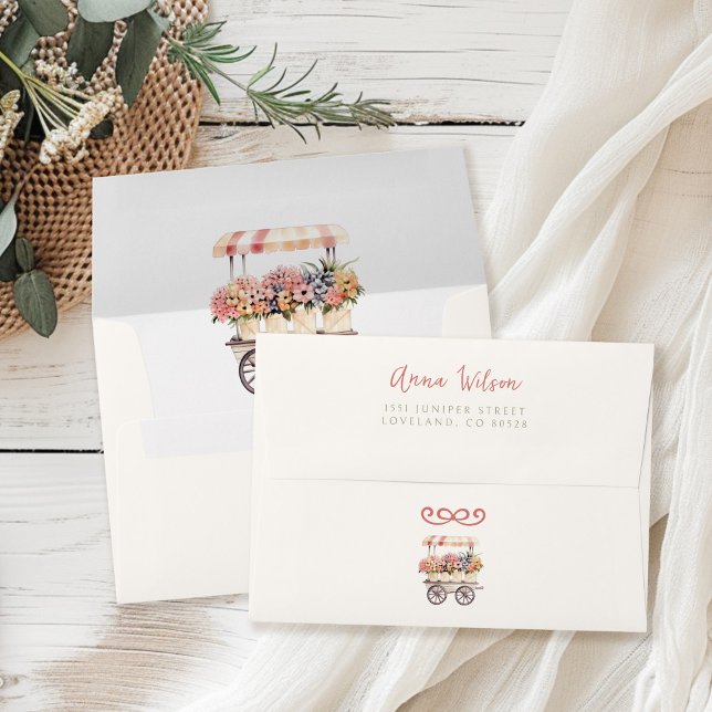 Locally Grown Baby Shower Return Address Envelope (Creator Uploaded)