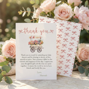 Locally Grown Baby Shower Thank You Card