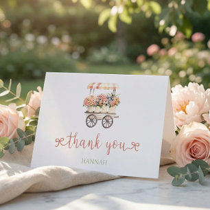 Locally Grown Baby Shower Thank You Card