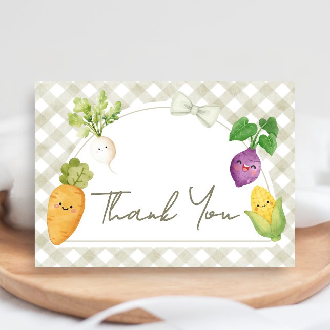 Locally Grown Baby Shower Thank You Card (Locally Grown Baby Shower Thank You Card)