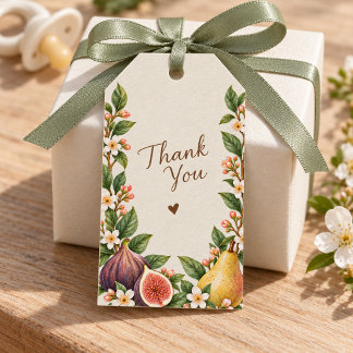 Locally Grown Baby Shower Thank You Gift Tag