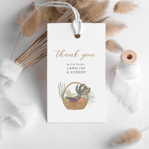 Locally Grown Baby Shower Thank You Gift Tags