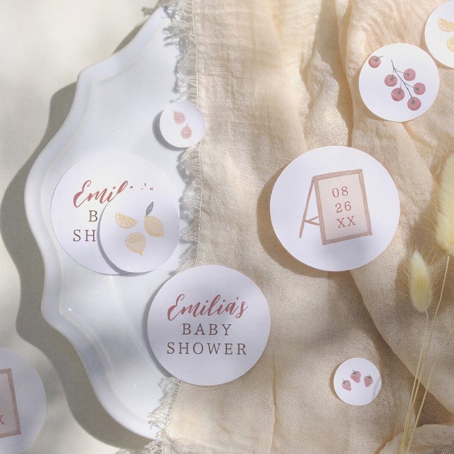 Locally Grown Baby Watercolor Baby Shower Confetti (Creator Uploaded)