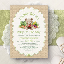 Locally Grown Bear Baby Shower