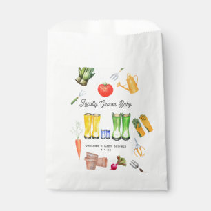 Locally Grown Blue Blue Boots Garden Baby Shower Favour Bags