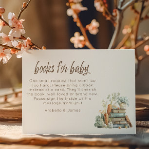 Locally Grown Books For Baby Shower Enclosure Card