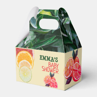 Locally Grown Citrus Orchard Garden Baby Shower Favour Box