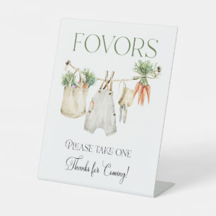 Locally Grown Farm Baby Shower Favours Pedestal Sign