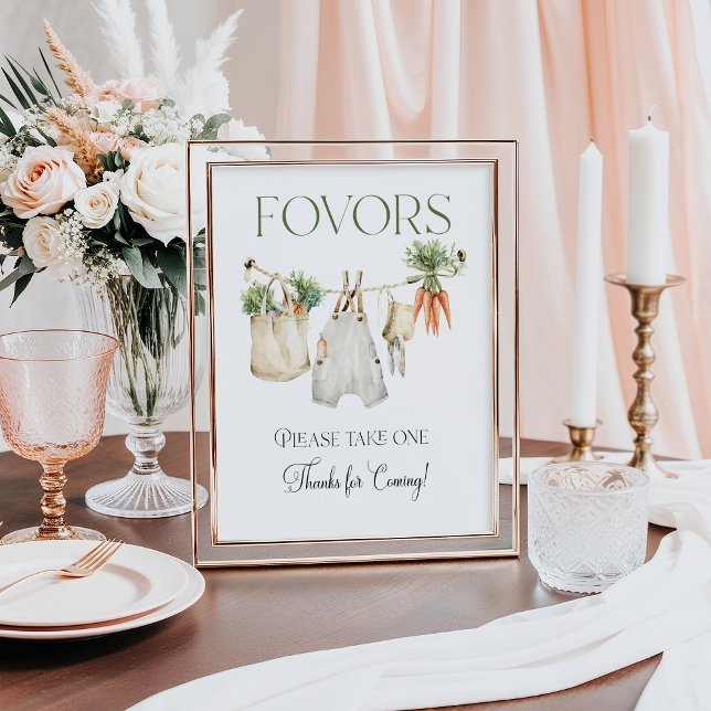 Locally Grown Farm Baby Shower Favours Poster (Creator Uploaded)