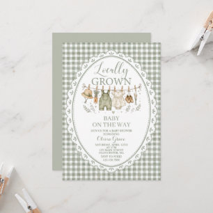 Locally Grown Farm Baby Shower Invitation