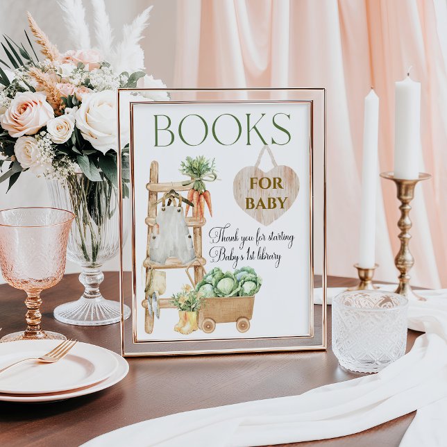 Locally Grown Farm Rustic Baby Shower Drinks Poster (Creator Uploaded)