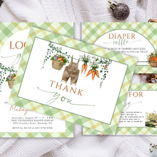 Locally Grown Farmer Market Baby Shower Thank You Card