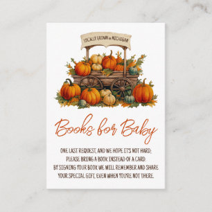 Locally Grown Farmers Flower Market Books for Baby Enclosure Card